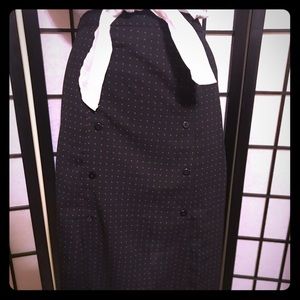 Adorable navy retro skirt with red polka dots❤️